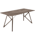 GAZZDA TINK DINING TABLE SMOKED OAK 180 x 90 - DYKE & DEAN