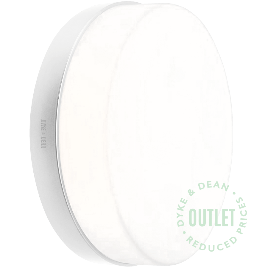 GENERAL OPAL DISC LIGHT WHITE SMALL OUTLET - DYKE & DEAN