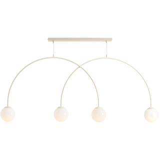 GLOBE HANGING CEILING LIGHT 4 CREAM SMALL - DYKE & DEAN
