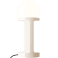 HABEA CERAMIC TABLE LIGHT OPAL GLASS CREAM - DYKE & DEAN
