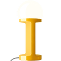 HABEA CERAMIC TABLE LIGHT OPAL GLASS YELLOW - DYKE & DEAN