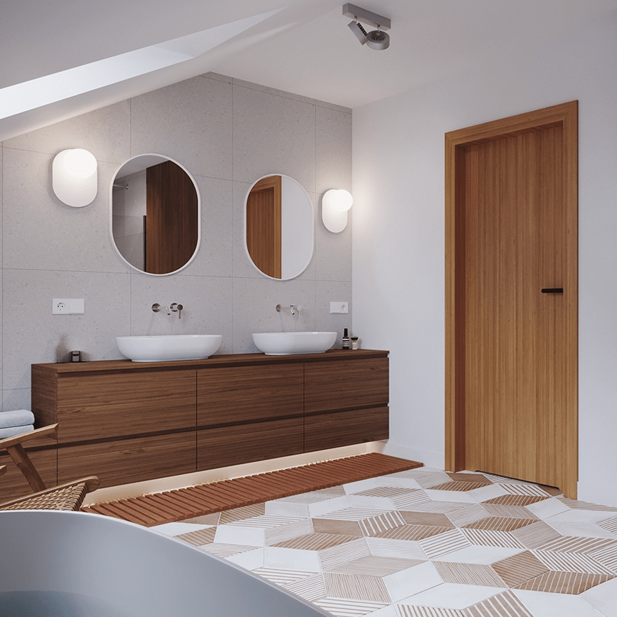 HANEA BLACK WATERPROOF GLOBE WALL LIGHT - DYKE & DEAN