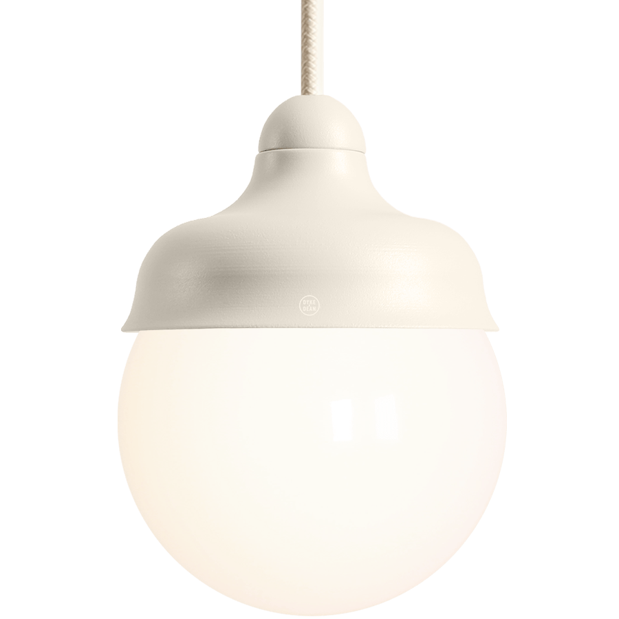 HANGING PENDANT GLOBE LIGHT CREAM - DYKE & DEAN