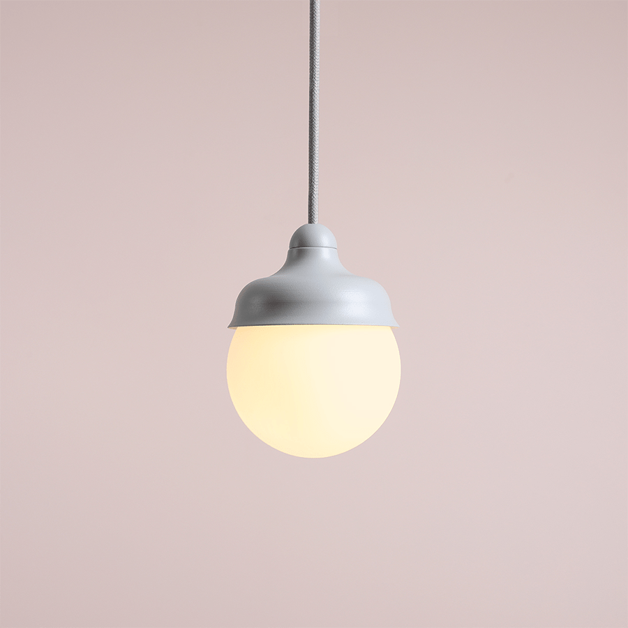 HANGING PENDANT GLOBE LIGHT GREY - DYKE & DEAN