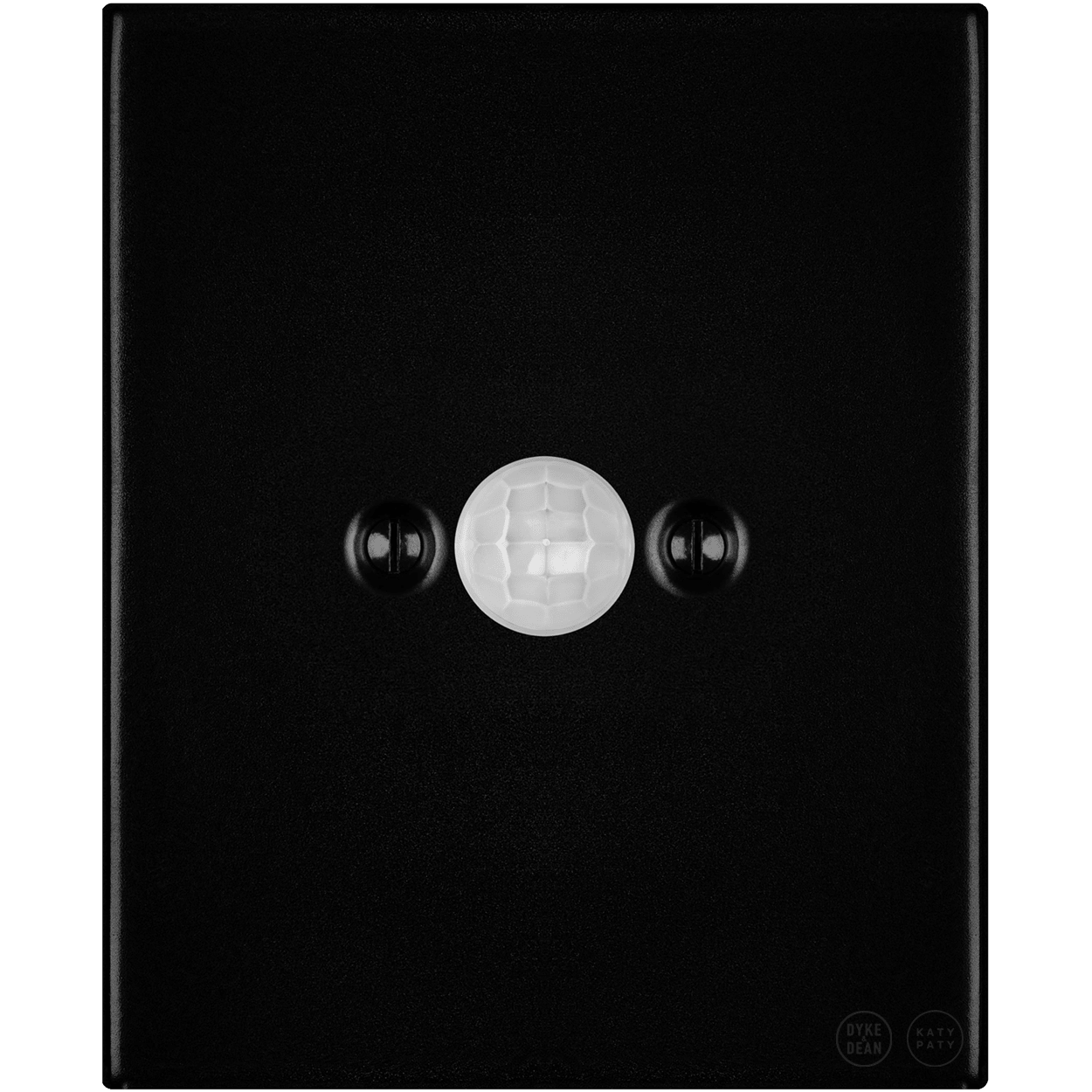 KATY PATY PORCELAIN PLATE WALL MOTION SENSOR MATTE BLACK - DYKE & DEAN