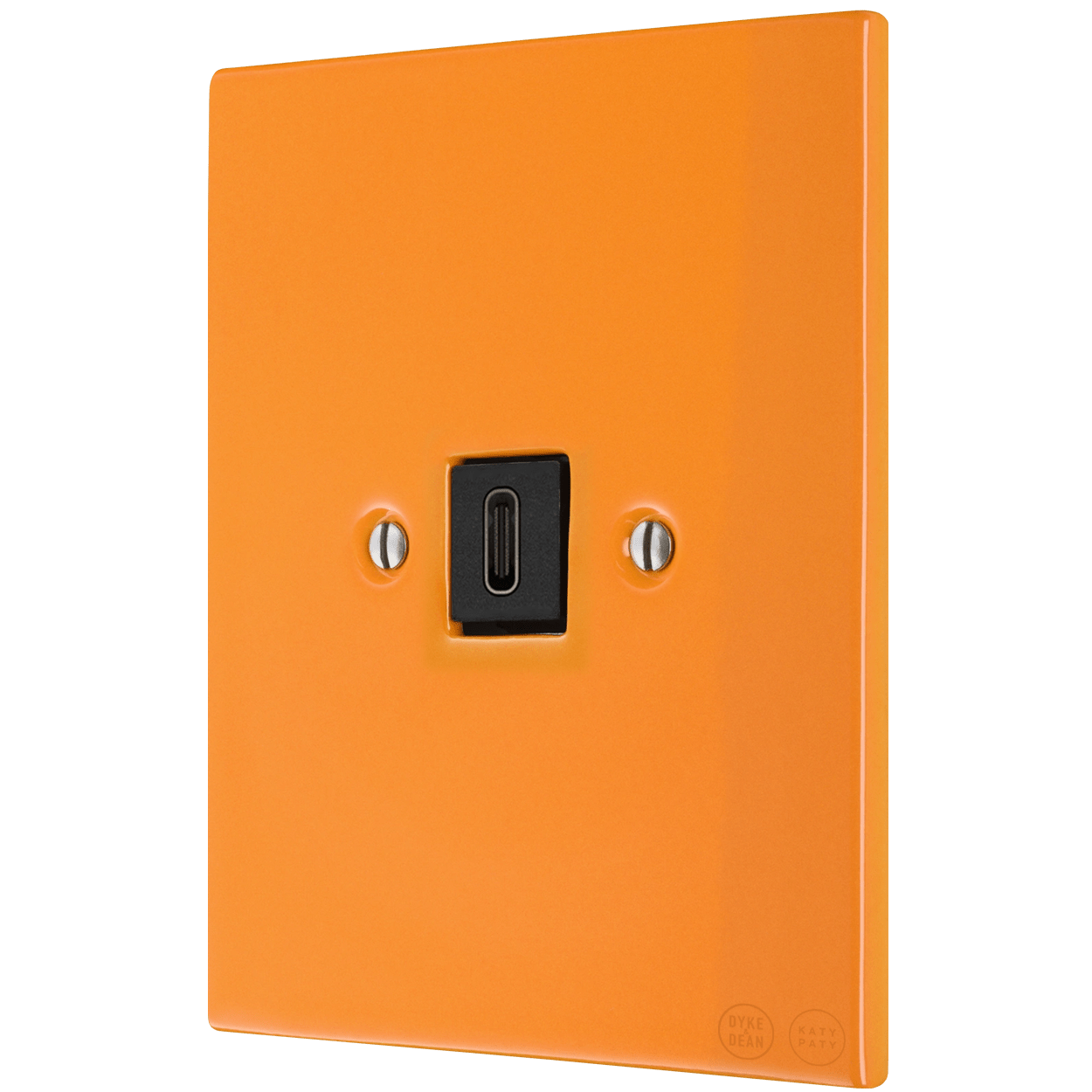 KATY PATY PORCELAIN PLATE WALL SOCKET CARROT USB - C - DYKE & DEAN