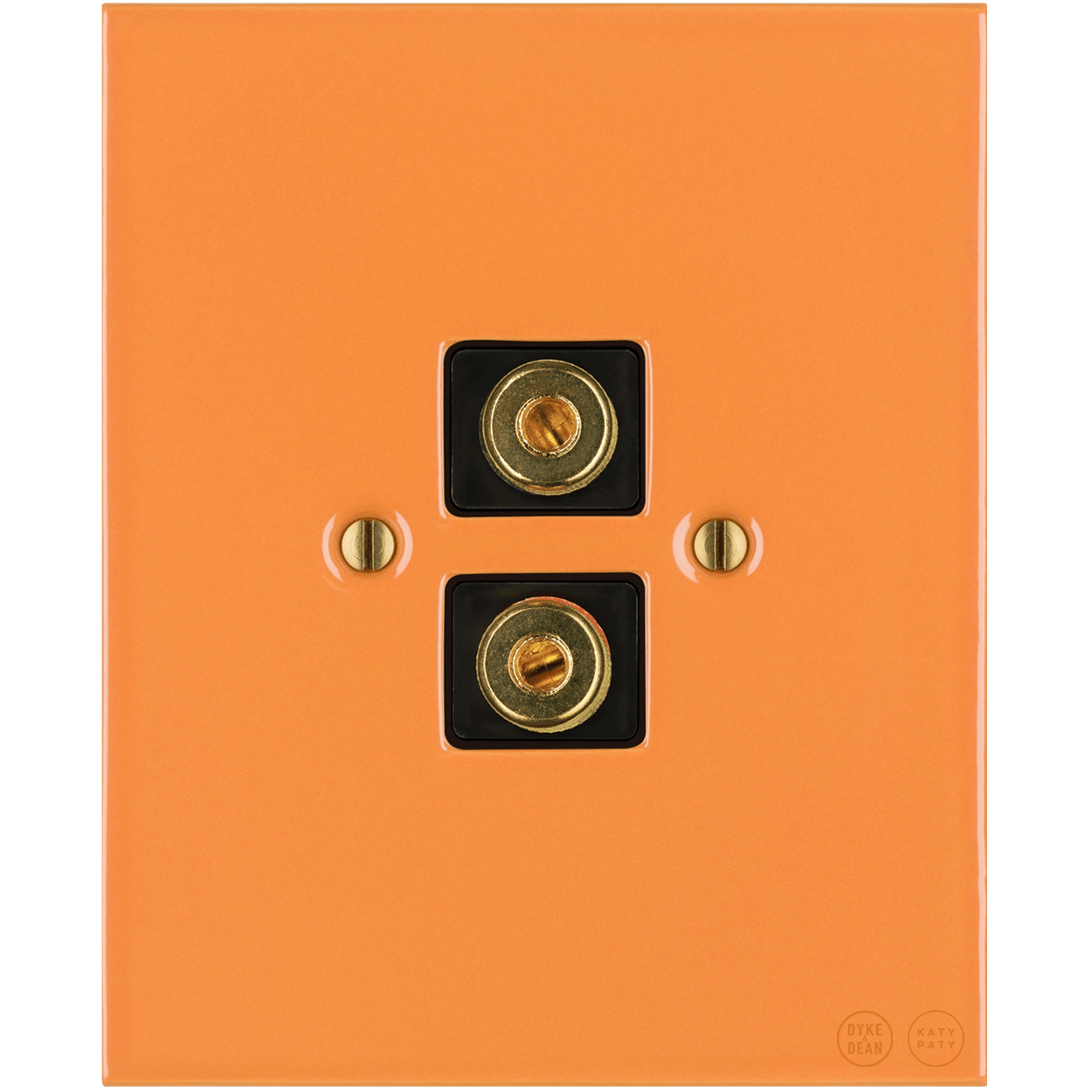 KATY PATY PORCELAIN PLATE WALL SPEAKER SOCKET CARROT - DYKE & DEAN