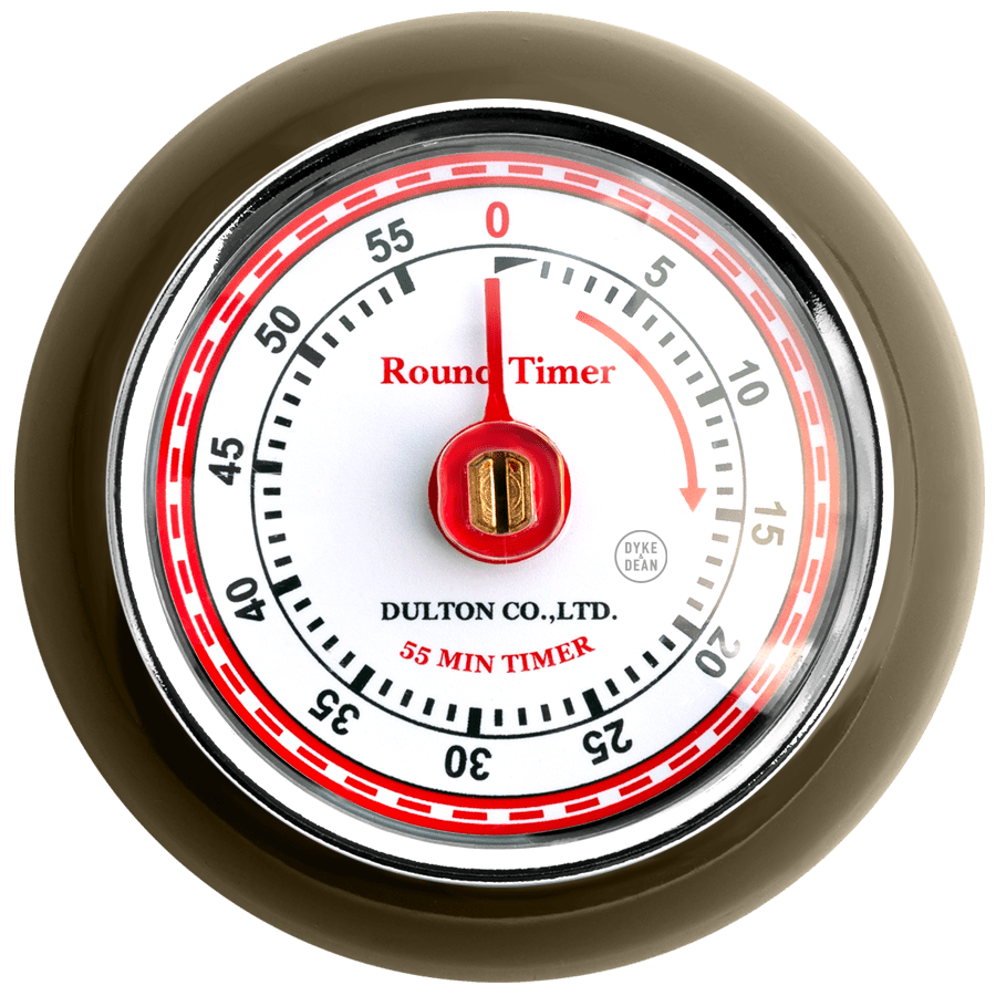 KITCHEN TIMER WITH MAGNET DRAB OLIVE - DYKE & DEAN