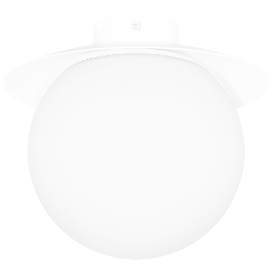 KUUL C WATERPROOF CEILING GLOBE LIGHT WHITE - DYKE & DEAN
