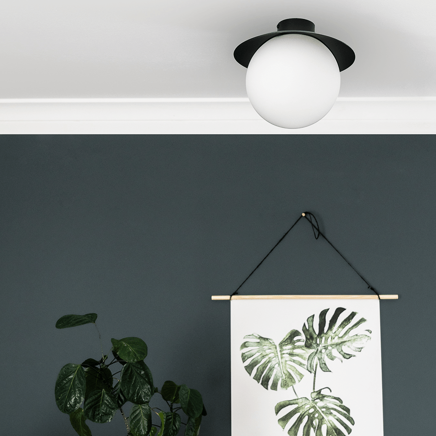 KUUL C WATERPROOF CEILING GLOBE LIGHT WHITE - DYKE & DEAN