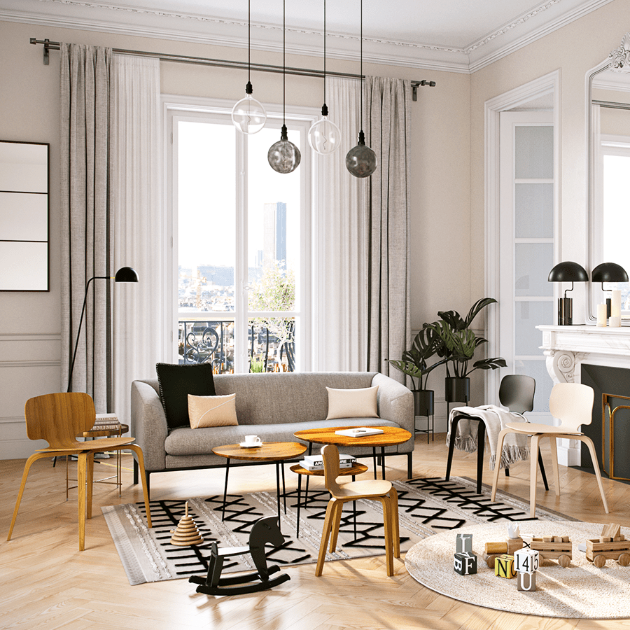 LA CHAISE FRANCAISE H10 CHAIR CHERRY RED - DYKE & DEAN