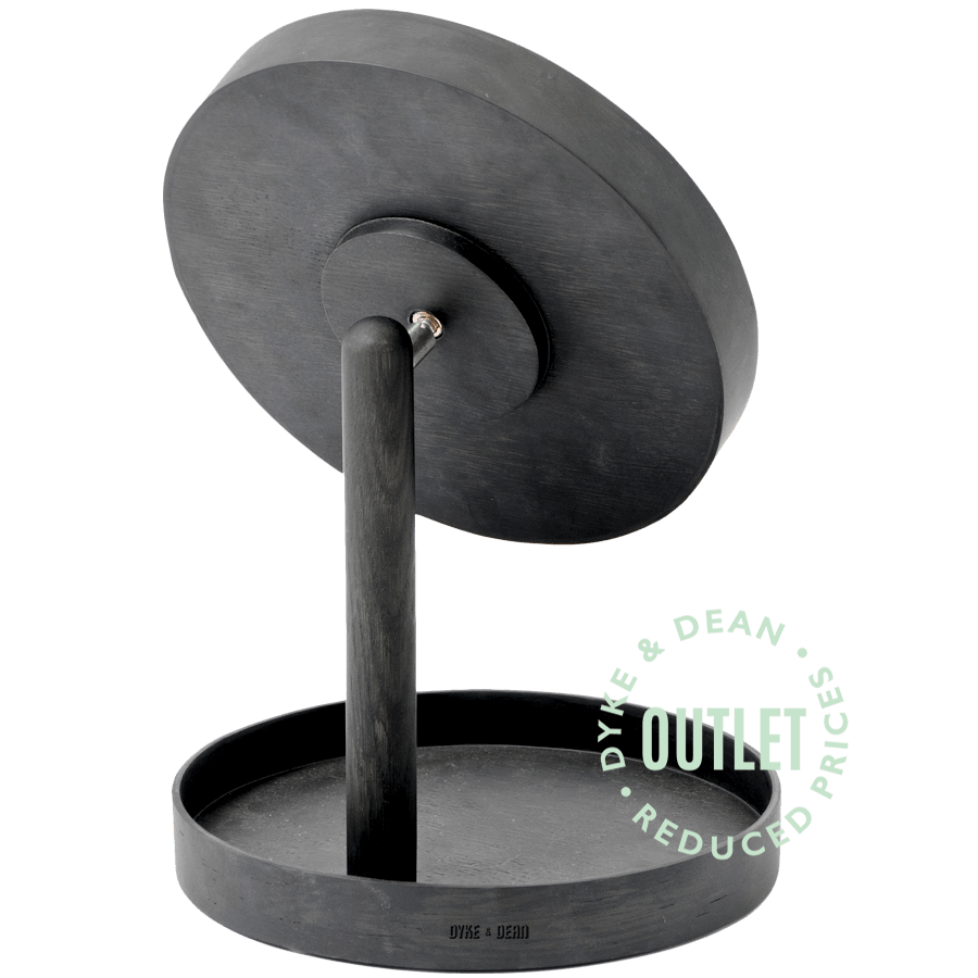 LOOK MAGNIFY MIRROR DARK OAK OUTLET - DYKE & DEAN