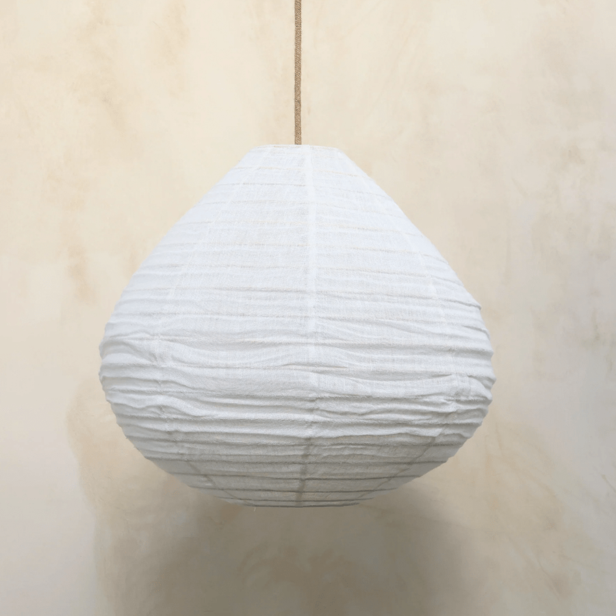 LOUIS NATURAL LINEN LIGHT SHADE 50CM - DYKE & DEAN