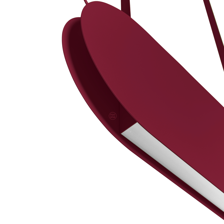 MALUMI A SUSPENSION PENDANT LIGHT BURGUNDY - DYKE & DEAN