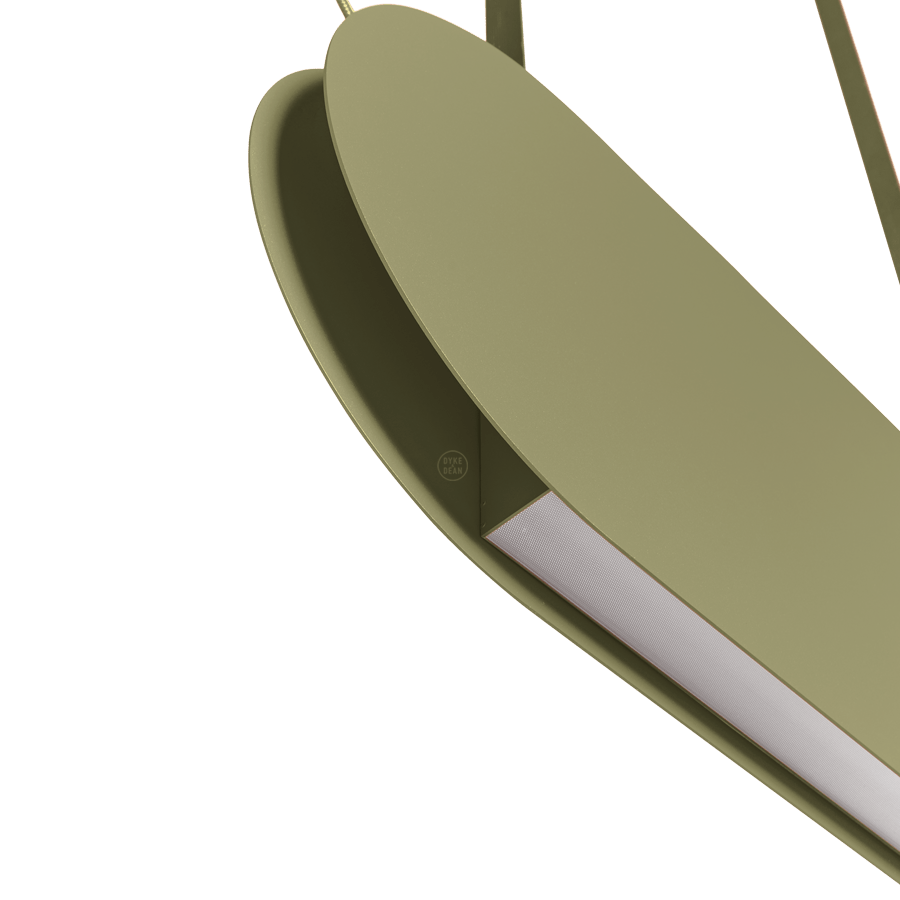 MALUMI A SUSPENSION PENDANT LIGHT OLIVE GREEN - DYKE & DEAN