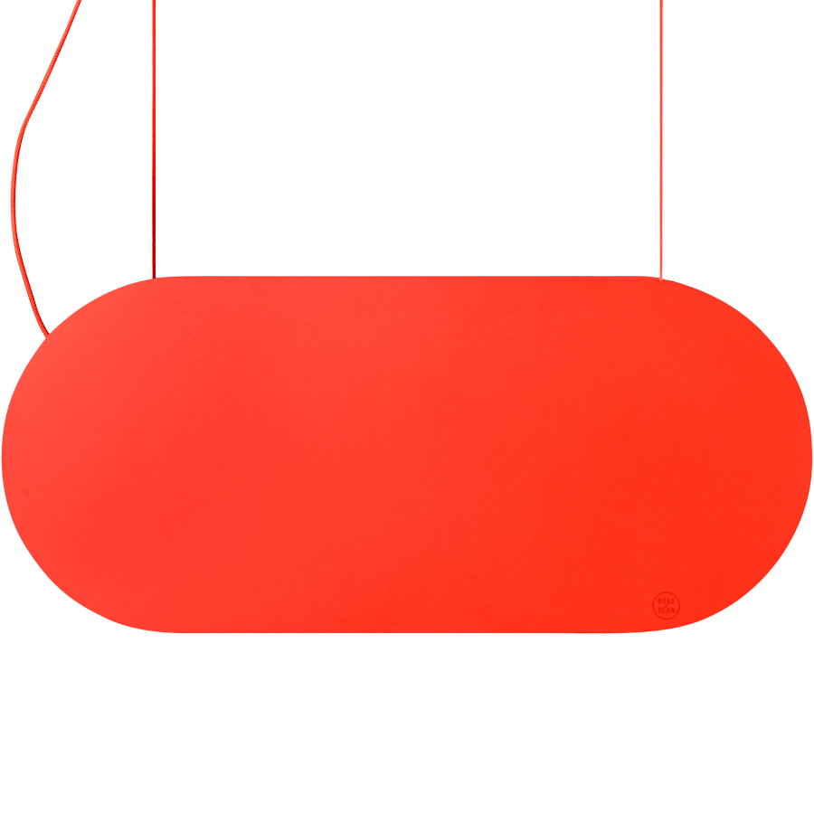 MALUMI A SUSPENSION PENDANT LIGHT RED ORANGE - DYKE & DEAN