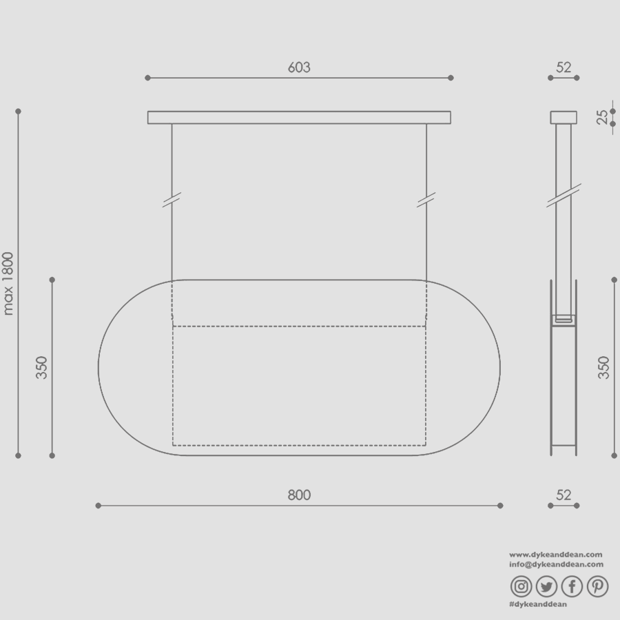 MALUMI A SUSPENSION PENDANT LIGHT YELLOW - DYKE & DEAN