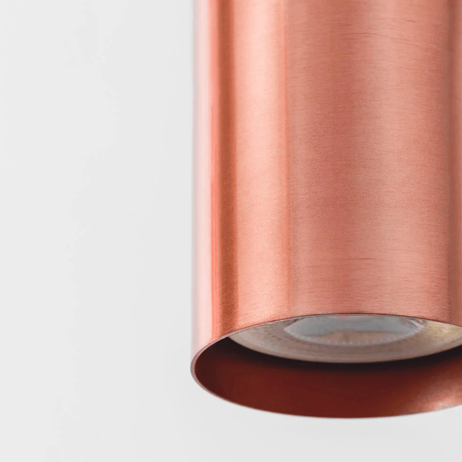 METAL TUBE BATON PENDANT LIGHT LONG COPPER TUBE PENDANT - DYKE & DEAN
