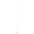 METAL TUBE BATON PENDANT LIGHT LONG WHITE TUBE PENDANT - DYKE & DEAN