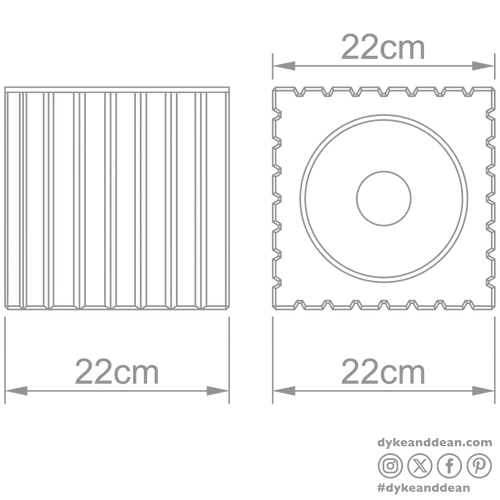 METRA CERAMIC CEILING LIGHT - DYKE & DEAN