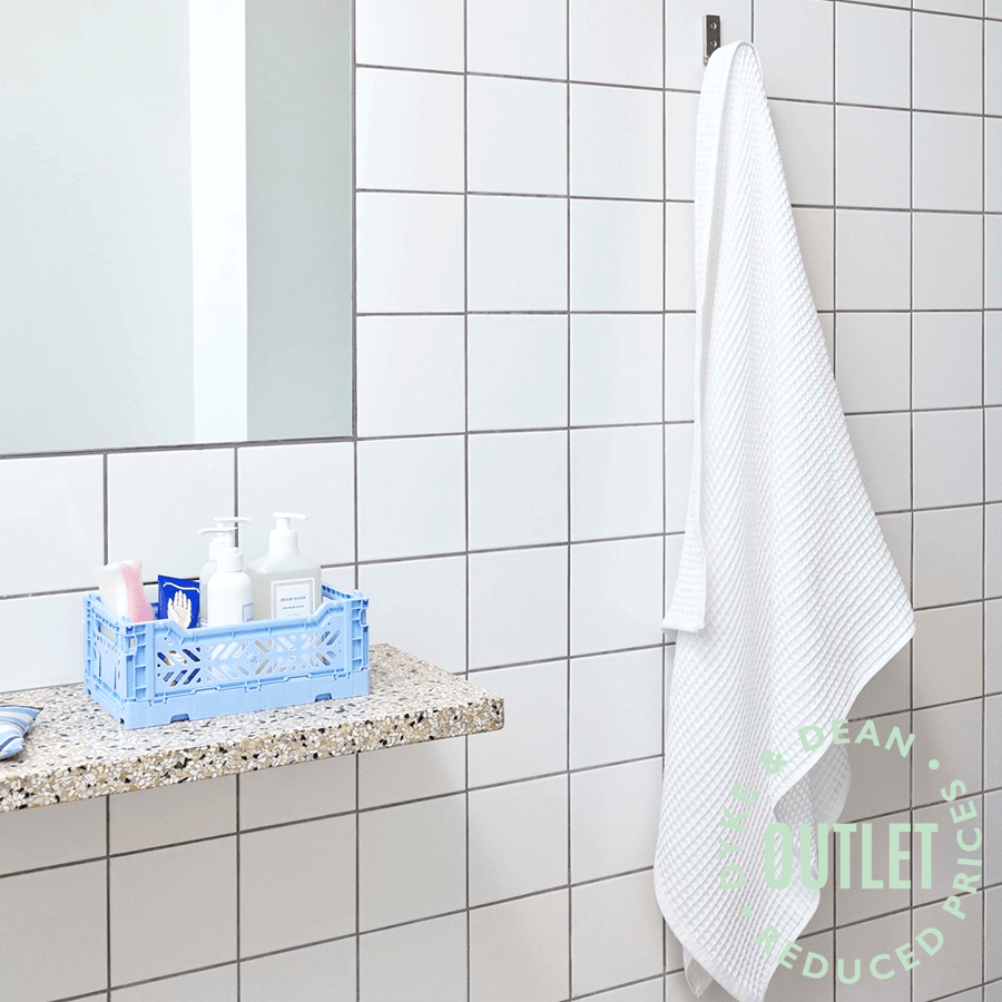 MIDI STACKING CRATE CREAM OUTLET - DYKE & DEAN