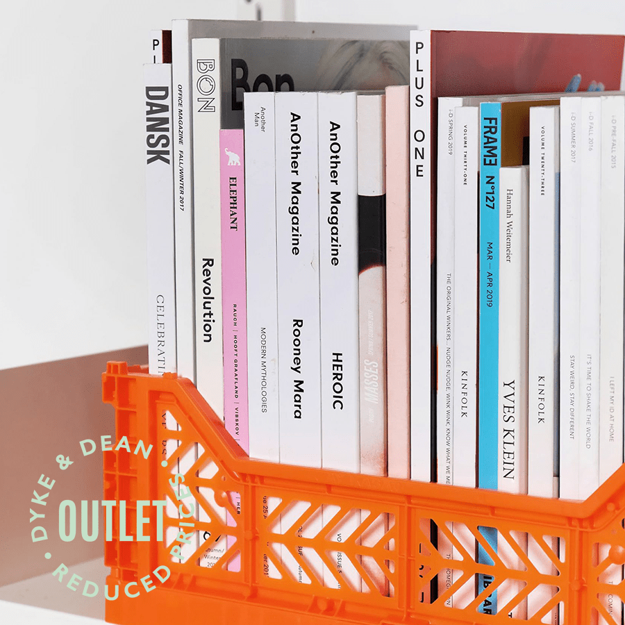 MIDI STACKING CRATE TAUPE OUTLET - DYKE & DEAN