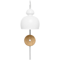 MOBO CERAMIC SWAN WALL LIGHT CHROME OAK - DYKE & DEAN
