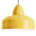 MODERN PENDANT SHADE LIGHT MUSTARD - DYKE & DEAN