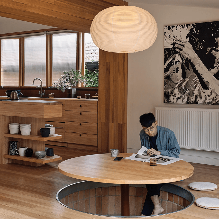 MOLA LINEN LIGHT SHADE 60CM - DYKE & DEAN