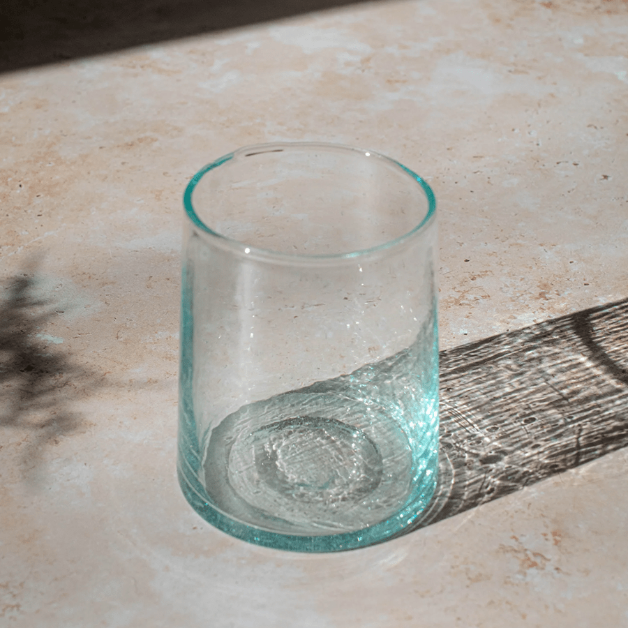 MOROCCAN SET OF 6 SMALL CLEAR CONE GLASSES - DYKE & DEAN