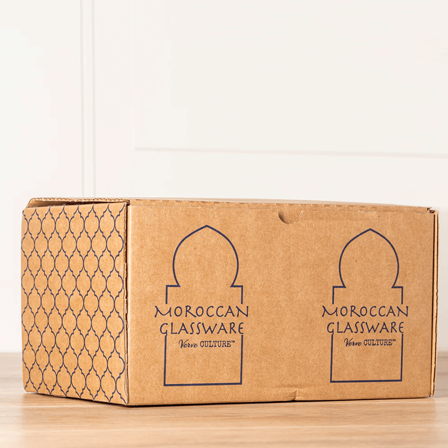 MOROCCAN SMALL AMBER CONE GLASS - DYKE & DEAN