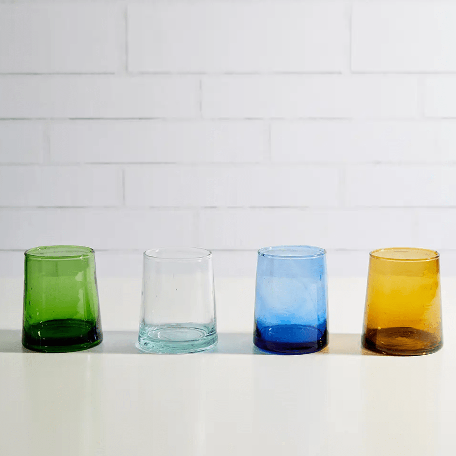 MOROCCAN SMALL AMBER CONE GLASS - DYKE & DEAN