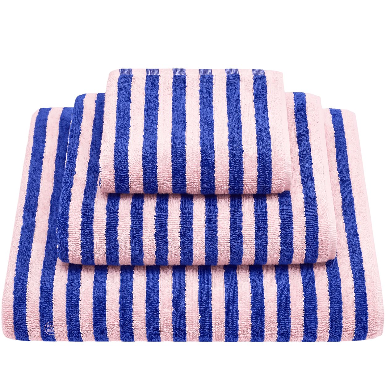 NARAM BATH TOWELS DAZZLING BLUE & ROSE - DYKE & DEAN