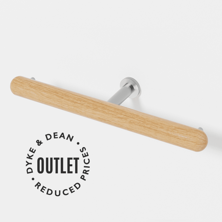 OAK YOKU DOUBLE TOILET ROLL HOLDER OUTLET - DYKE & DEAN