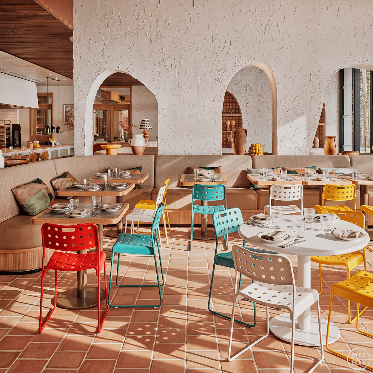 OMKSTAK. 1965 CHAIR WHITE - DYKE & DEAN