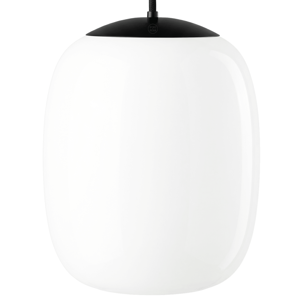 OPAL GLOSSY BARREL PENDANT 330mm - DYKE & DEAN