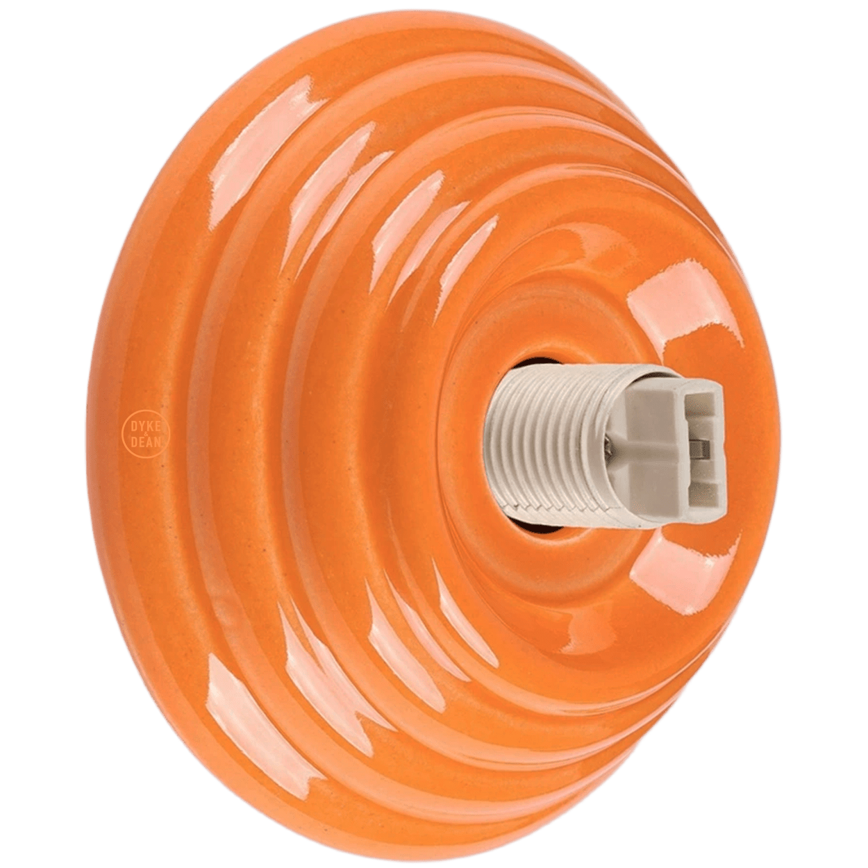 ORANGE CERAMIC SCONCE WATERPROOF OPAL GLOBE CEILING LIGHT - DYKE & DEAN