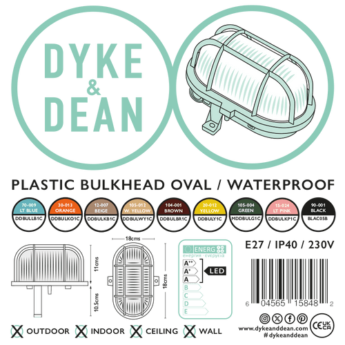 ORANGE OVAL BULKHEAD - DYKE & DEAN