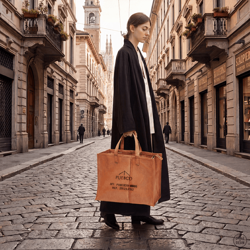 ORANGE RECTANGULAR FABRIC BAG - DYKE & DEAN