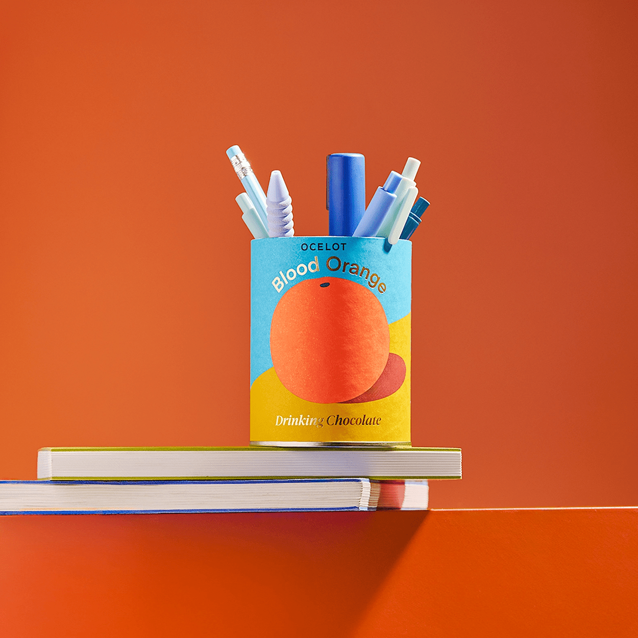 ORGANIC BLOOD ORANGE DRINKING DARK CHOCOLATE - DYKE & DEAN