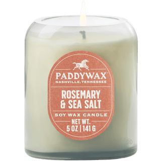 PADDYWAX VISTA DENIM BLUE GLASS CANDLE ROSEMARY & SEA SALT - DYKE & DEAN