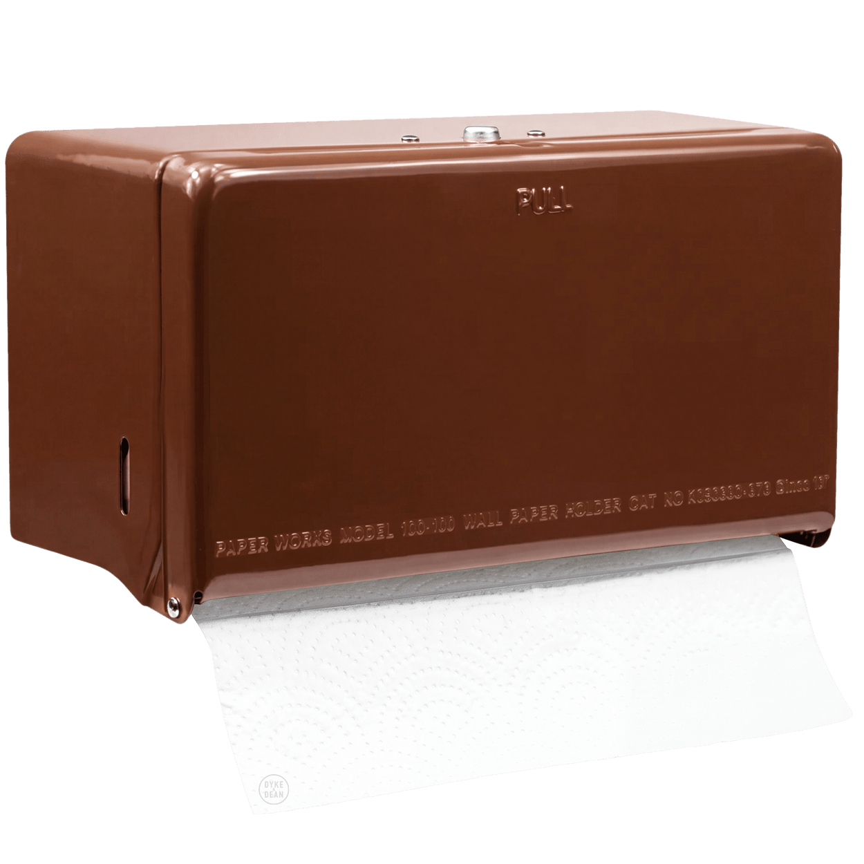 PAPER ROLL & TISSUE DISPENSER BROWN - DYKE & DEAN