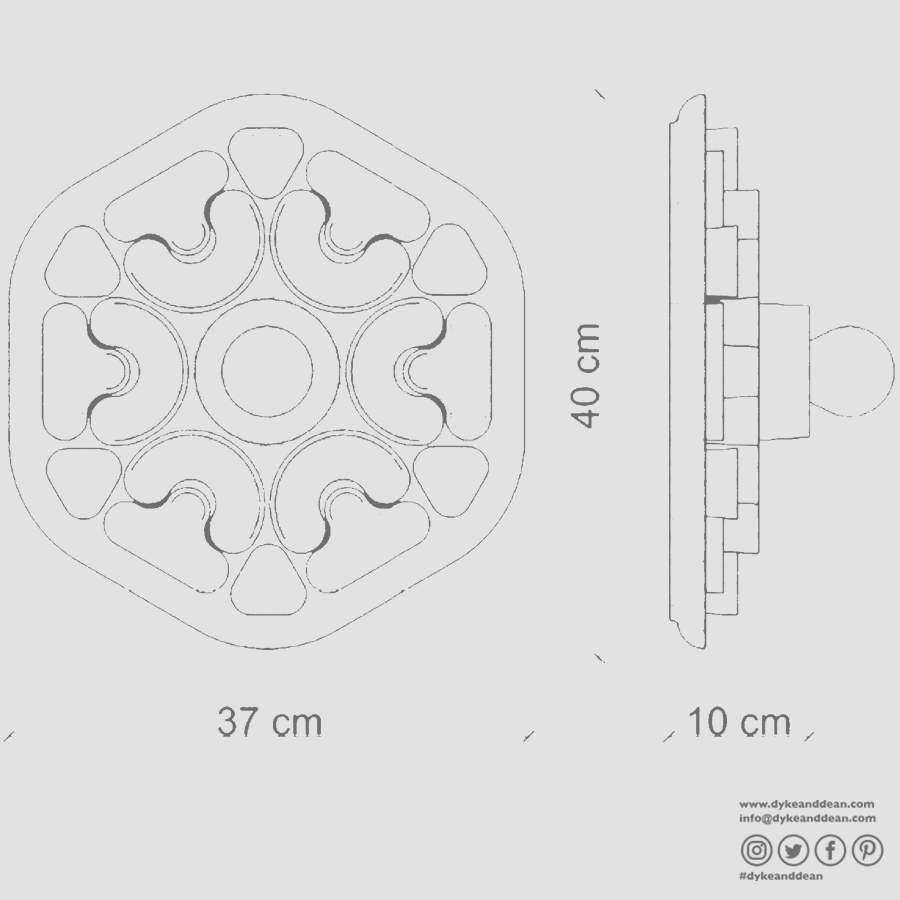 PHYTIA CERAMIC SCONCE WALL LIGHT - DYKE & DEAN