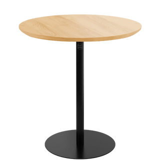 PIAZZA SIDE TABLE 40 OAK BLACK - DYKE & DEAN