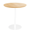 PIAZZA SIDE TABLE 40 OAK WHITE - DYKE & DEAN