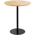 PIAZZA SIDE TABLE 50 OAK BLACK - DYKE & DEAN