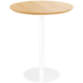 PIAZZA SIDE TABLE 50 OAK WHITE - DYKE & DEAN