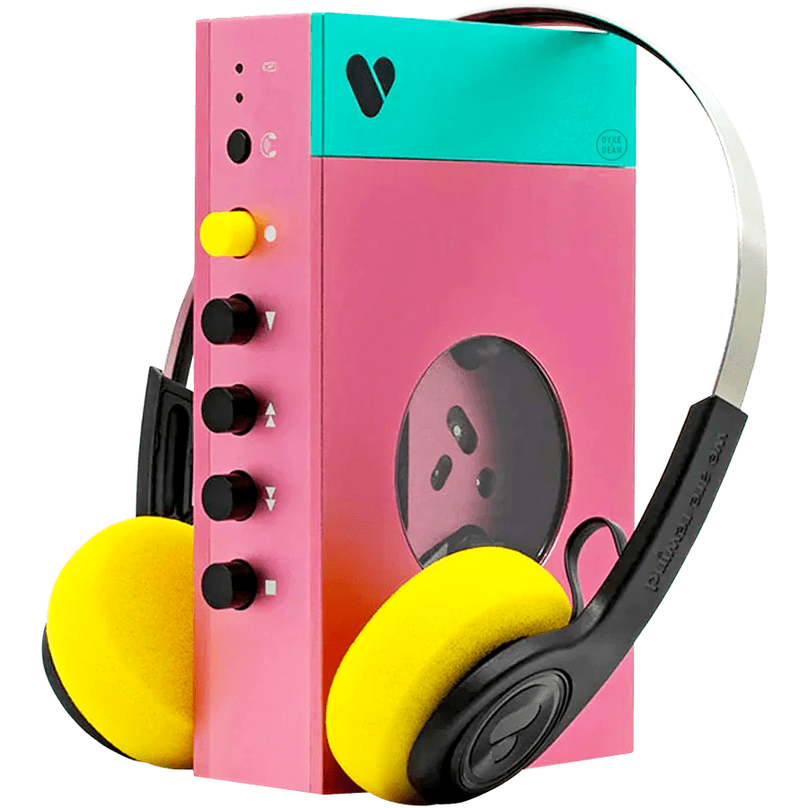 PINK CASSETTE PLAYER - EDITH - DYKE & DEAN