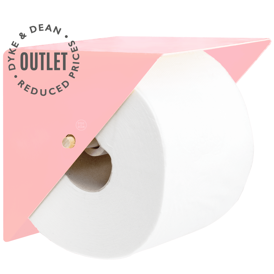 PINK TRIANGLE WALL TOILET ROLL HOLDER OUTLET - DYKE & DEAN