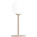 PINNE OPAL GLASS GLOBE SMALL TABLE LIGHT BEIGE - DYKE & DEAN